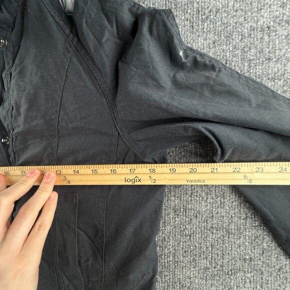 Barbour Retail Beadnell Jacket Waxed Women Full Zip Blue Hooded Size US 4 Adult - Picture 8 of 16